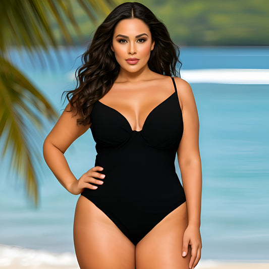 Poderosa - Traje de baño completo en negro